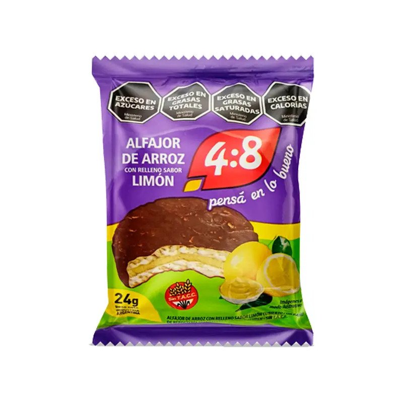 Alfajor de Arroz 4 Dos 8 Limón