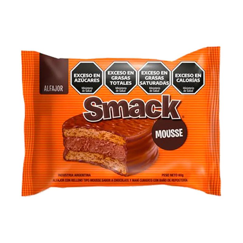 Alfajor Smack Relleno Chocolate Maní