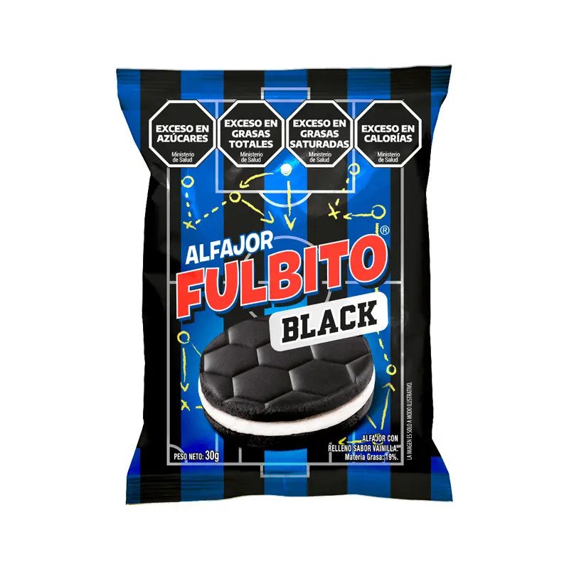 Alfajor Fulbito Relleno Black x 30 gr