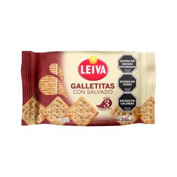                           Galletas Leiva Sandwich Salvado x 300 gr
                        