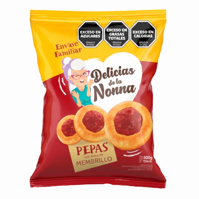 Galletas Edra Pepas Membrillo x 500 gr