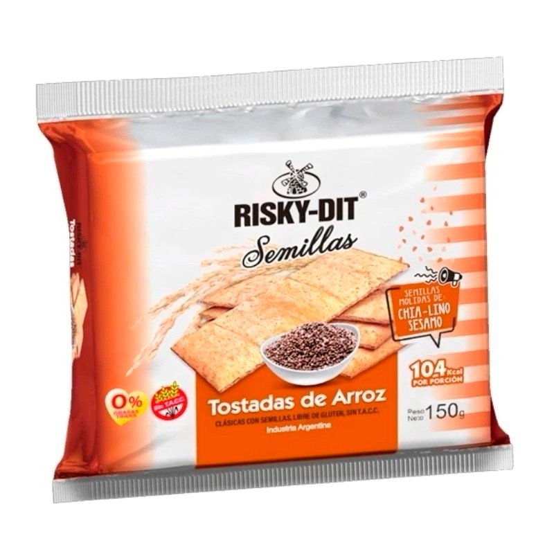 Risky Dit 綜合種子烘烤米餅 (150克)