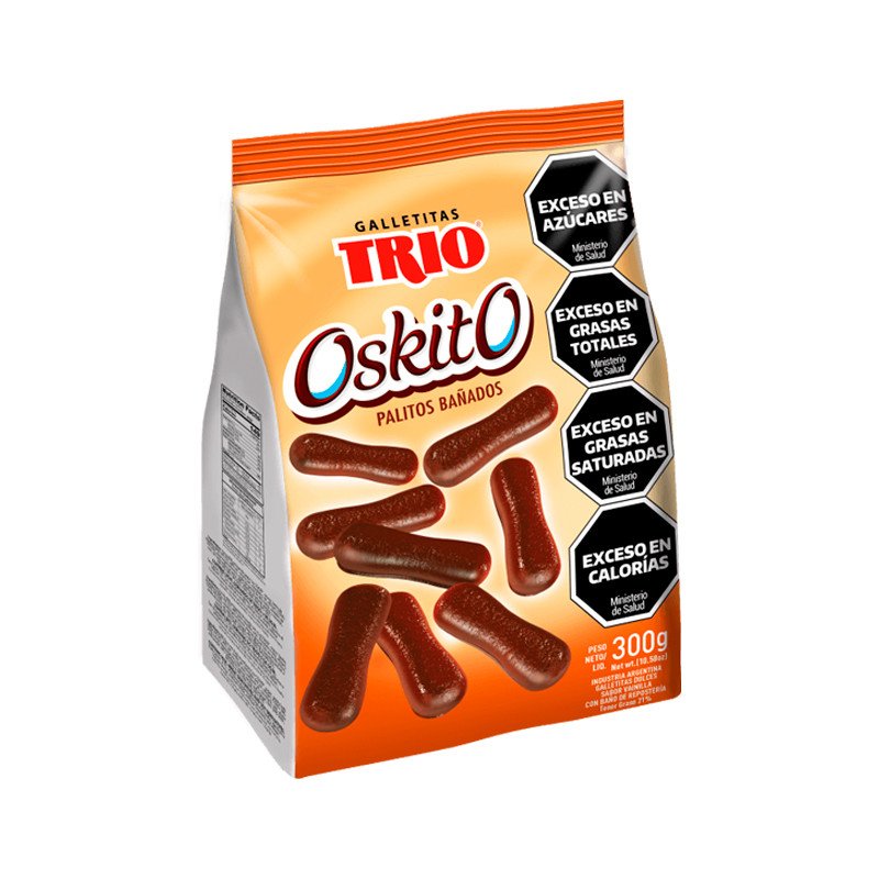 Trio Oskito 巧克力淋醬餅乾 350克