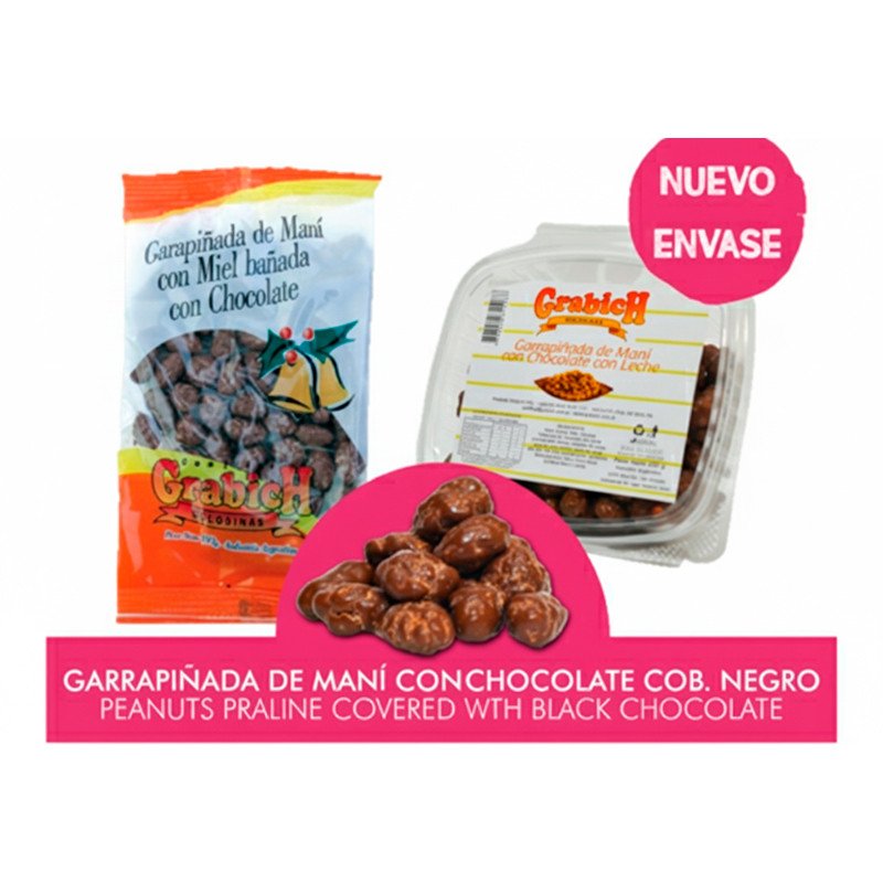 Grabich Garrapiñada Maní con Chocolate x 80 gr