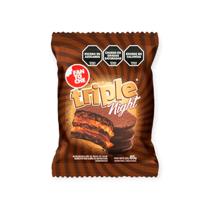Alfajor Fantoche Triple Edición Night
