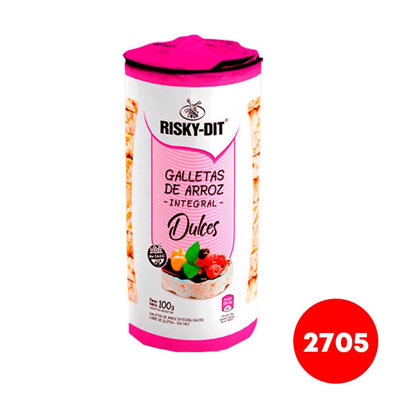 Risky Dit 甜味圓形米餅 100克