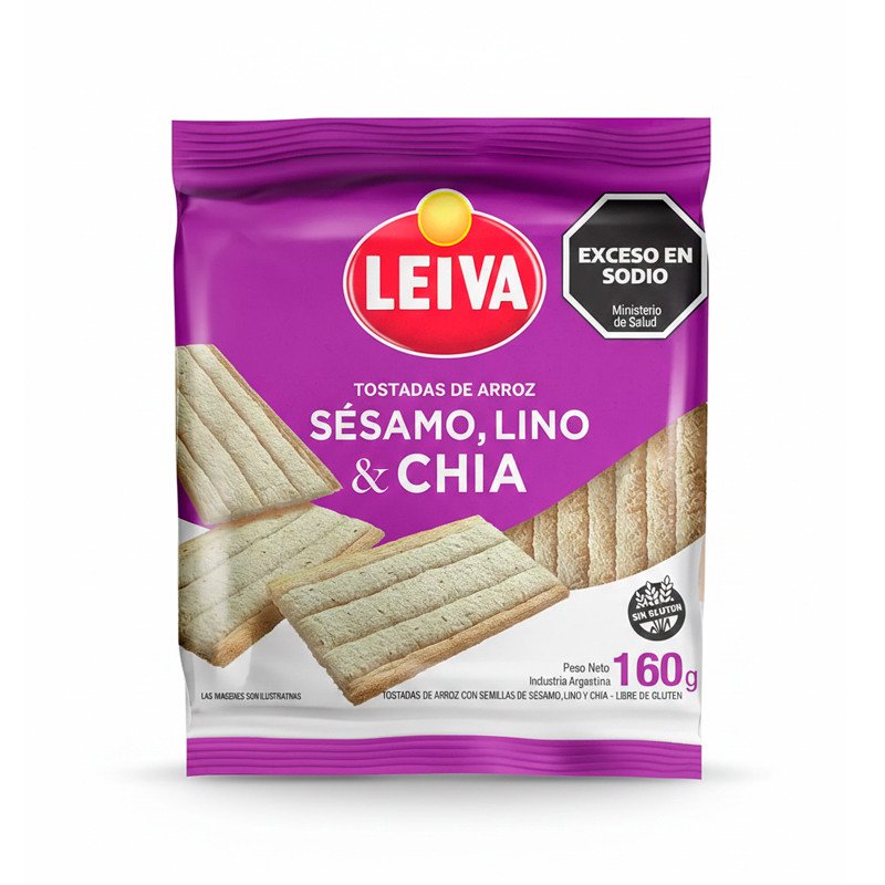 Leiva 奇亞籽烘烤米餅 (150克)